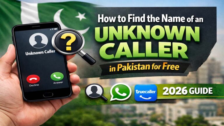 How to Find the Name of an Unknown Caller in Pakistan for Free 2026 Guide