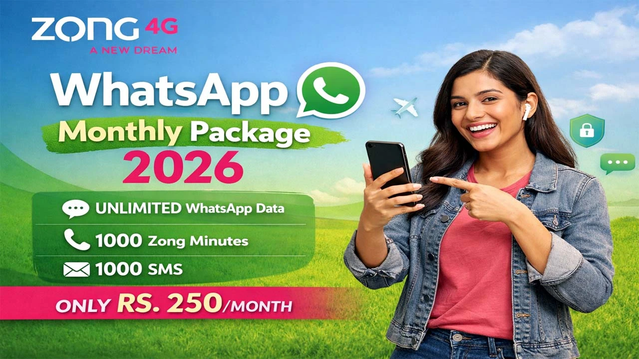 Zong WhatsApp Monthly Package 2026