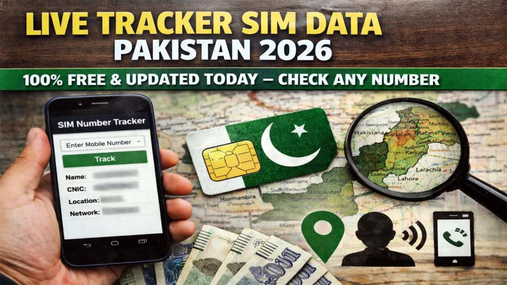 Live Tracker Sim Data Pakistan 2026: 100% Free & Updated Today – Check Any Number